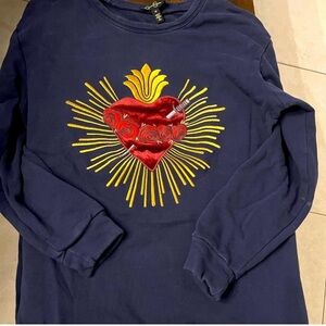 Jessica Simpson crowned heart sweatshirt size M